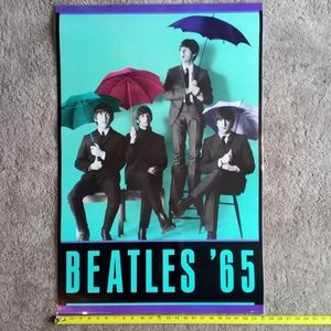 1987 '65 Beatles Poster LAMINATED 24×36 #BTL052 LITHO Apple Corps  Made In USA